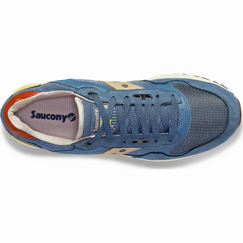 Men's Saucony Shadow 5000 Premium Sneakers Blue / Yellow | UAE S45320-Q86