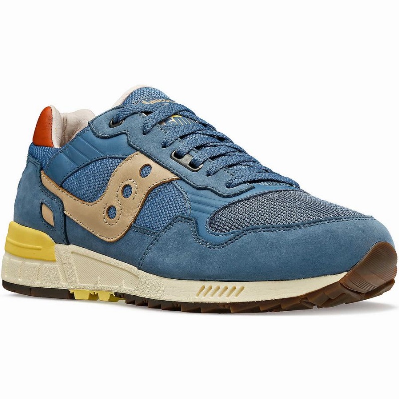 Men's Saucony Shadow 5000 Premium Sneakers Blue / Yellow | UAE S45320-Q86