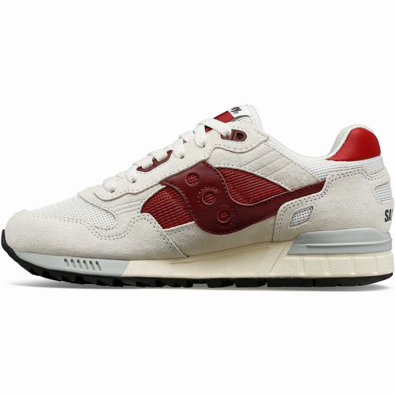 Men's Saucony Shadow 5000 Sneakers White / Red | UAE S50318-L91