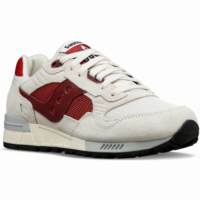 Men's Saucony Shadow 5000 Sneakers White / Red | UAE S50318-L91