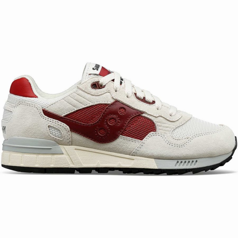 Men\'s Saucony Shadow 5000 Sneakers White / Red | UAE S50318-L91