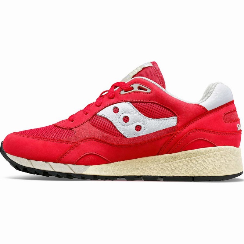 Men's Saucony Shadow 6000 Premium Sneakers Red / White | UAE S53947-A13