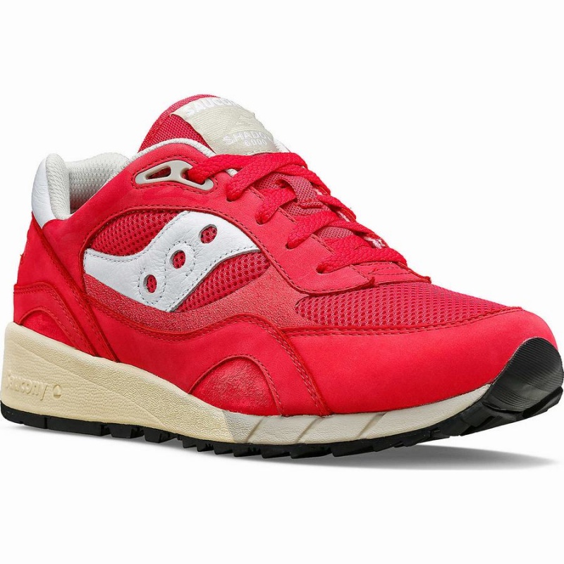 Men's Saucony Shadow 6000 Premium Sneakers Red / White | UAE S53947-A13