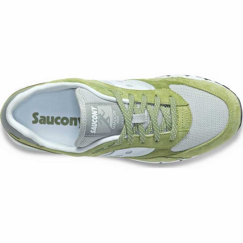 Men's Saucony Shadow 6000 Premium Sneakers Olive / White | UAE S53840-S34