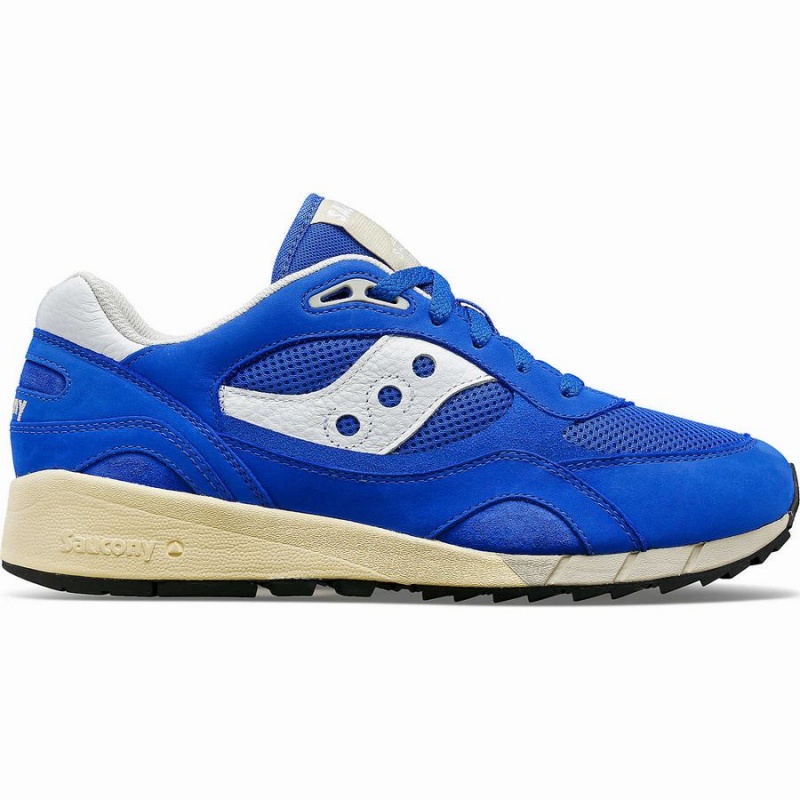 Men\'s Saucony Shadow 6000 Premium Sneakers Blue / White | UAE S45219-D61