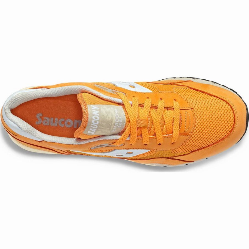 Men's Saucony Shadow 6000 Premium Sneakers Orange / White | UAE S09761-F31