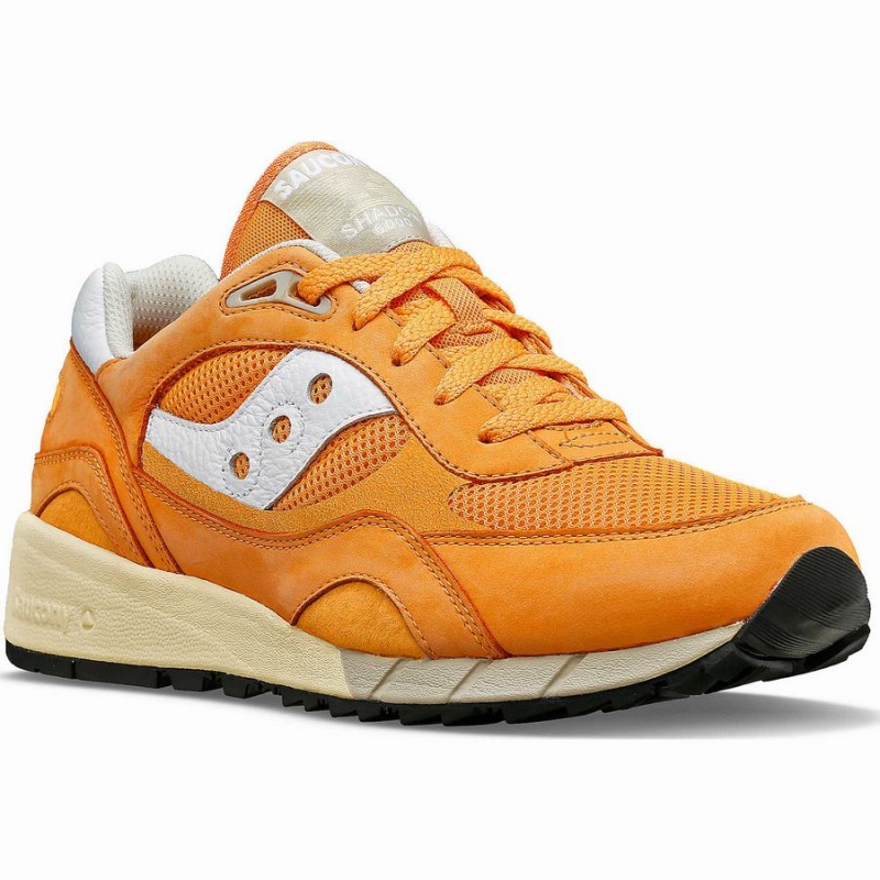 Men's Saucony Shadow 6000 Premium Sneakers Orange / White | UAE S09761-F31