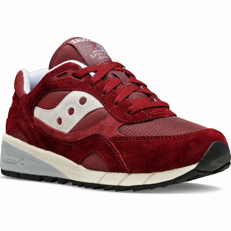 Men's Saucony Shadow 6000 Sneakers Burgundy | UAE S87054-P97