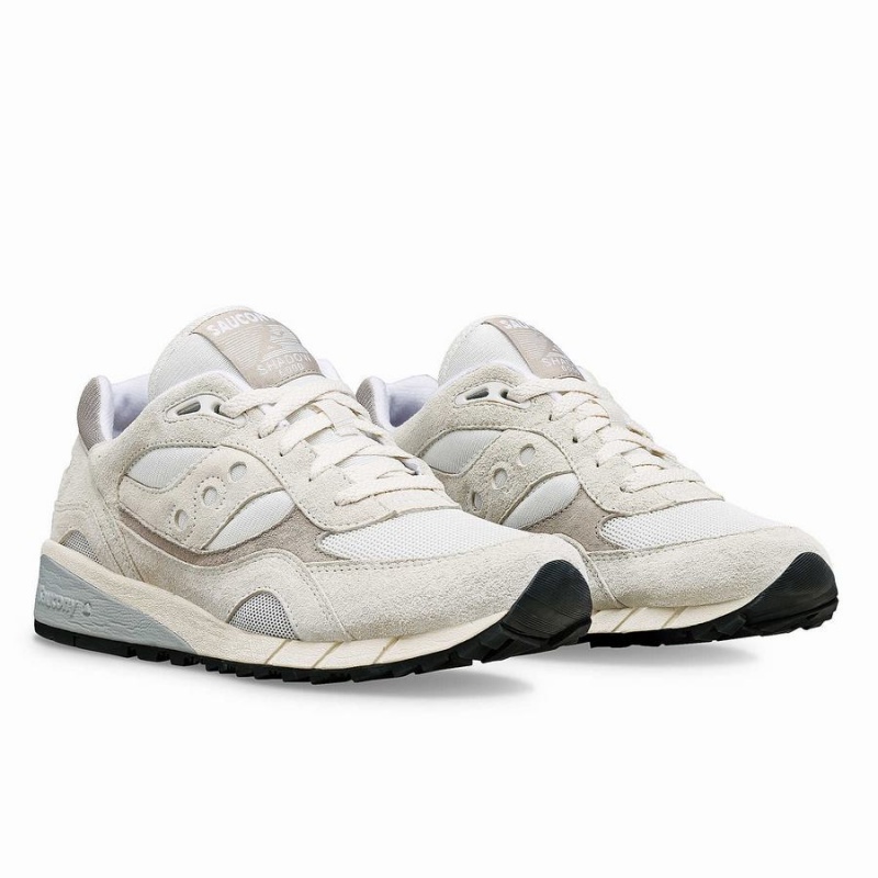 Men's Saucony Shadow 6000 Sneakers White / Grey | UAE S78612-Y34