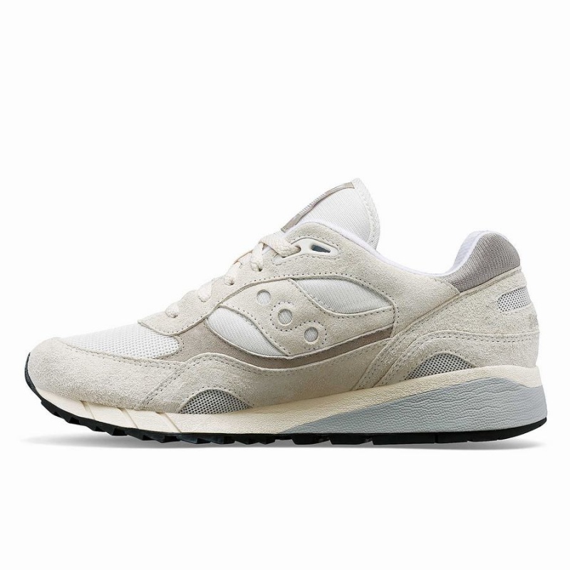 Men's Saucony Shadow 6000 Sneakers White / Grey | UAE S78612-Y34