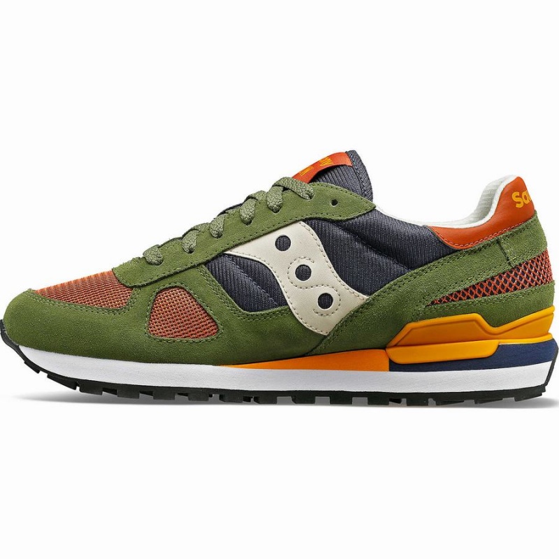 Men's Saucony Shadow Original Sneakers Green / Navy | UAE S20961-Q17