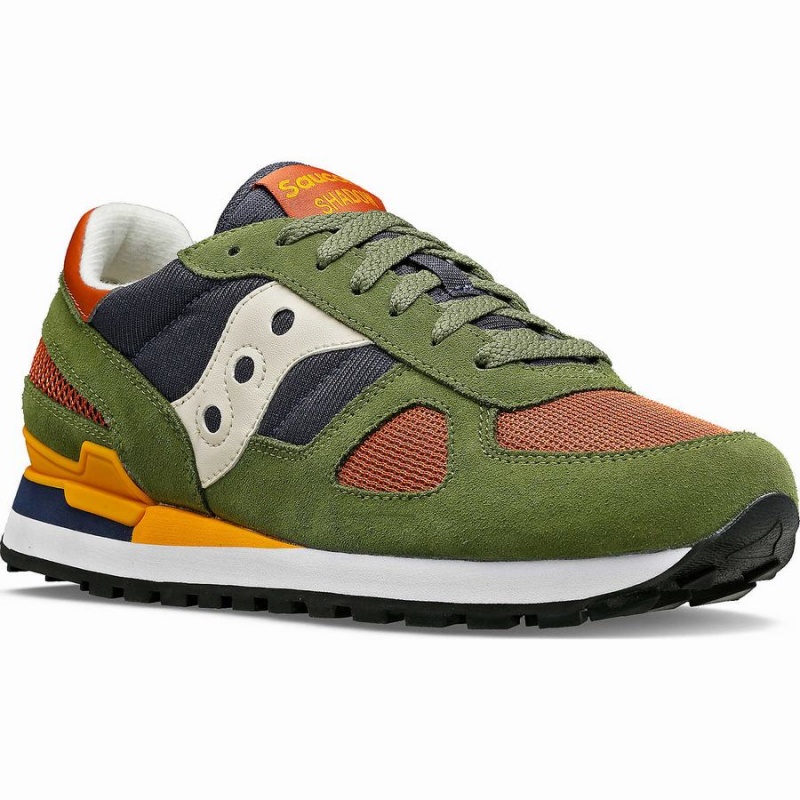 Men's Saucony Shadow Original Sneakers Green / Navy | UAE S20961-Q17