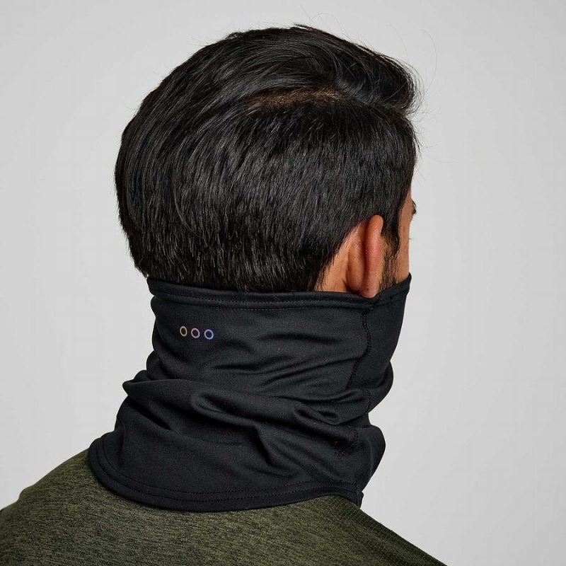 Men's Saucony Solstice Gaiter Neck Warmer Black | UAE S10239-N20