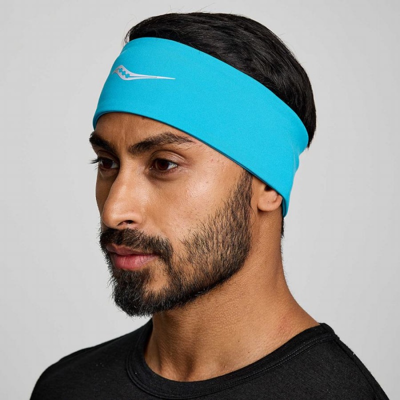 Men\'s Saucony Solstice Headband Blue | UAE S79068-Y62