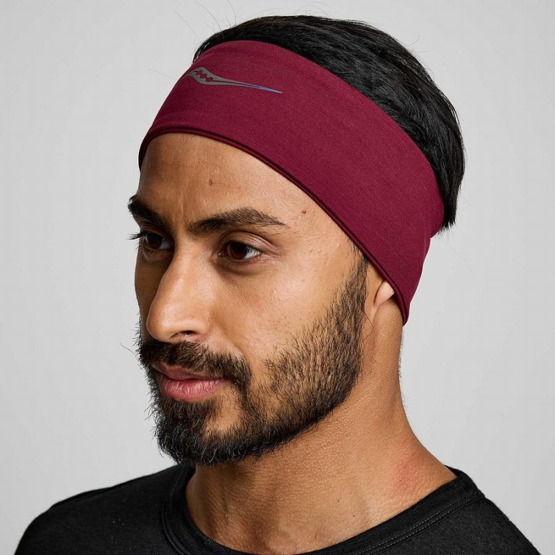 Men\'s Saucony Solstice Headband Red | UAE S03847-P57