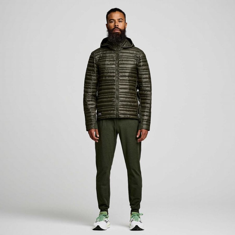 Men's Saucony Solstice Oysterpuff Jackets Umbra | UAE S41092-G73