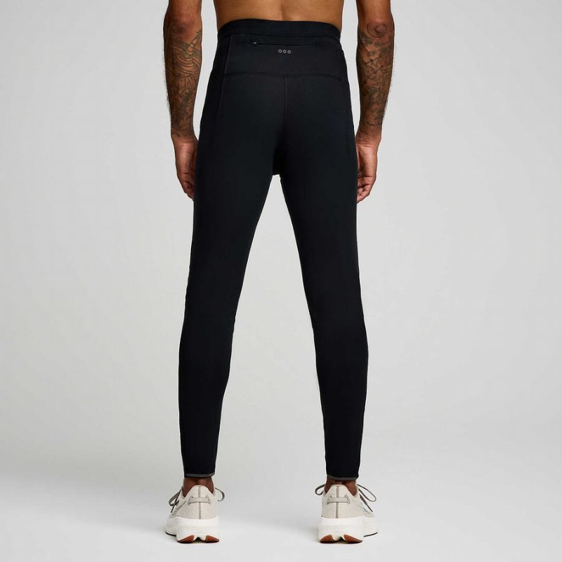 Men's Saucony Solstice Tight Black | UAE S60723-D31