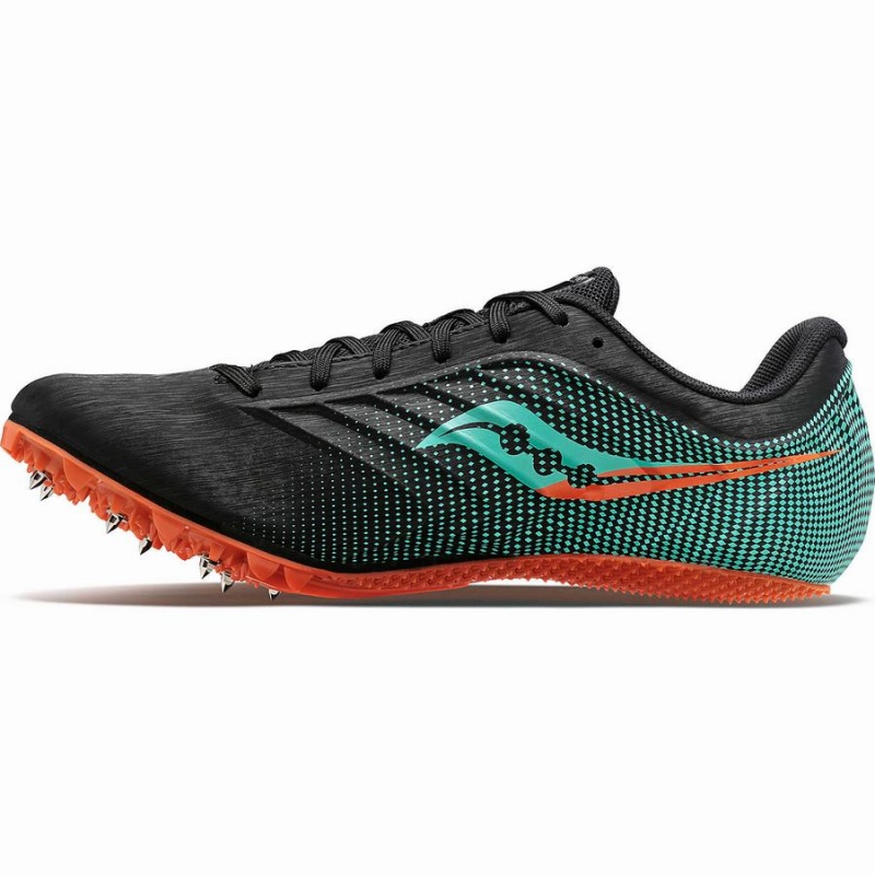 Men's Saucony Spitfire 5 Track Spikes Black / Mint | UAE S62918-X47