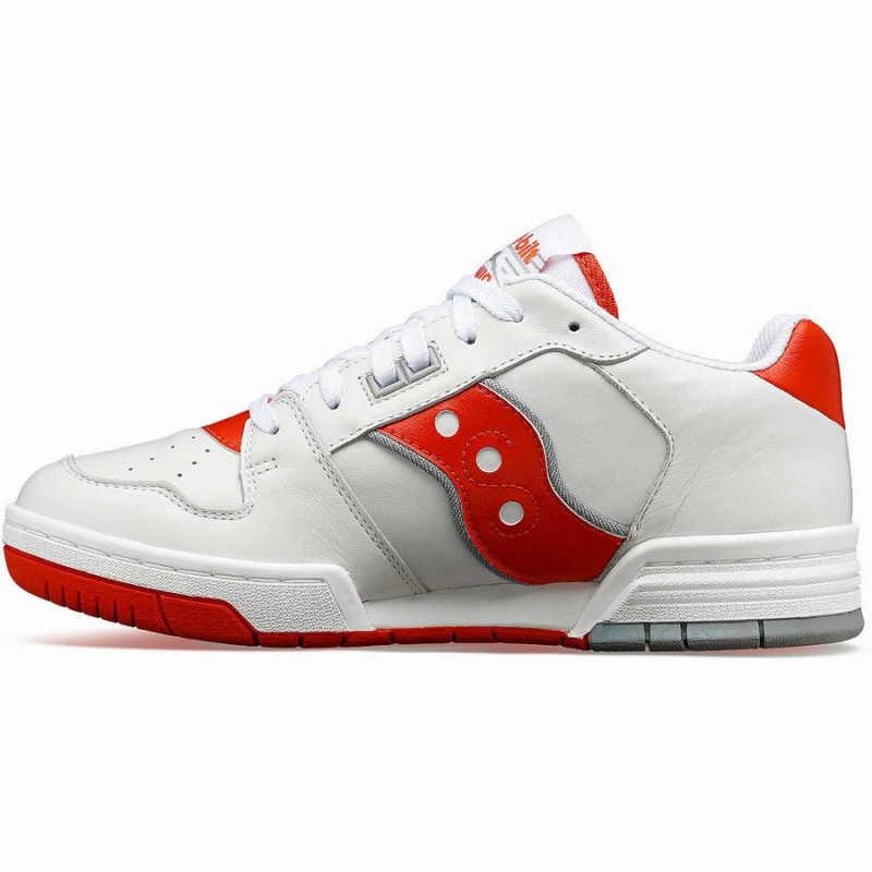 Men's Saucony Spot-Bilt™ Sonic Low Sneakers White / Red | UAE S04372-P59