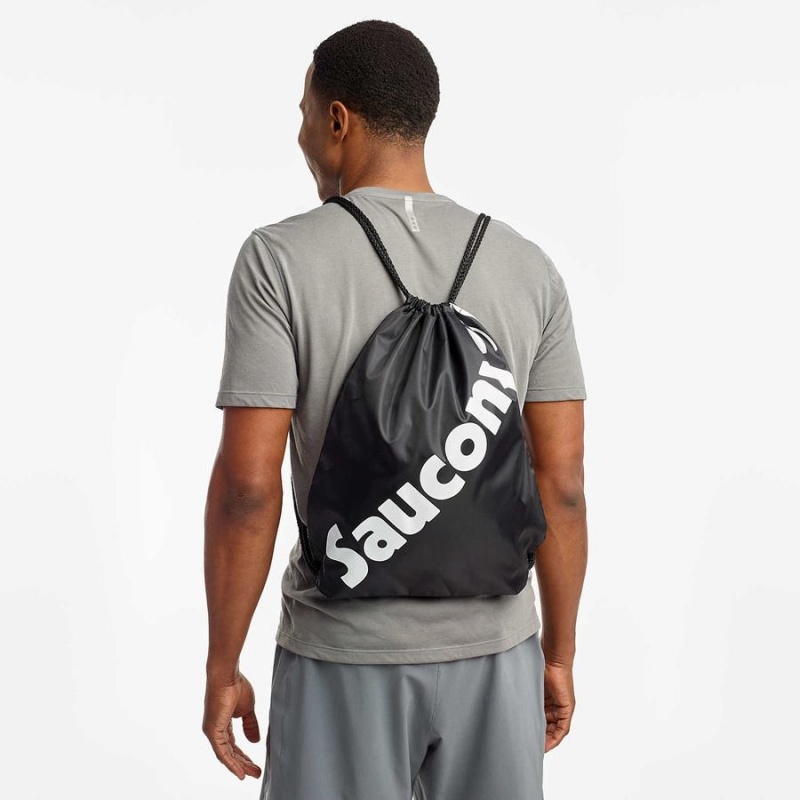 Men's Saucony String Bags Black | UAE S10945-U75