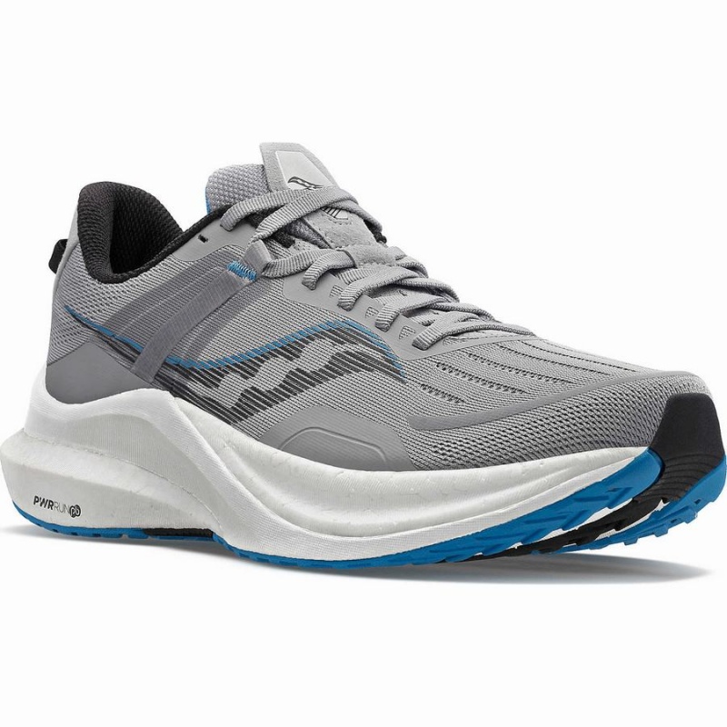 Men's Saucony Tempus Running Shoes Grey / Blue | UAE S23576-D23