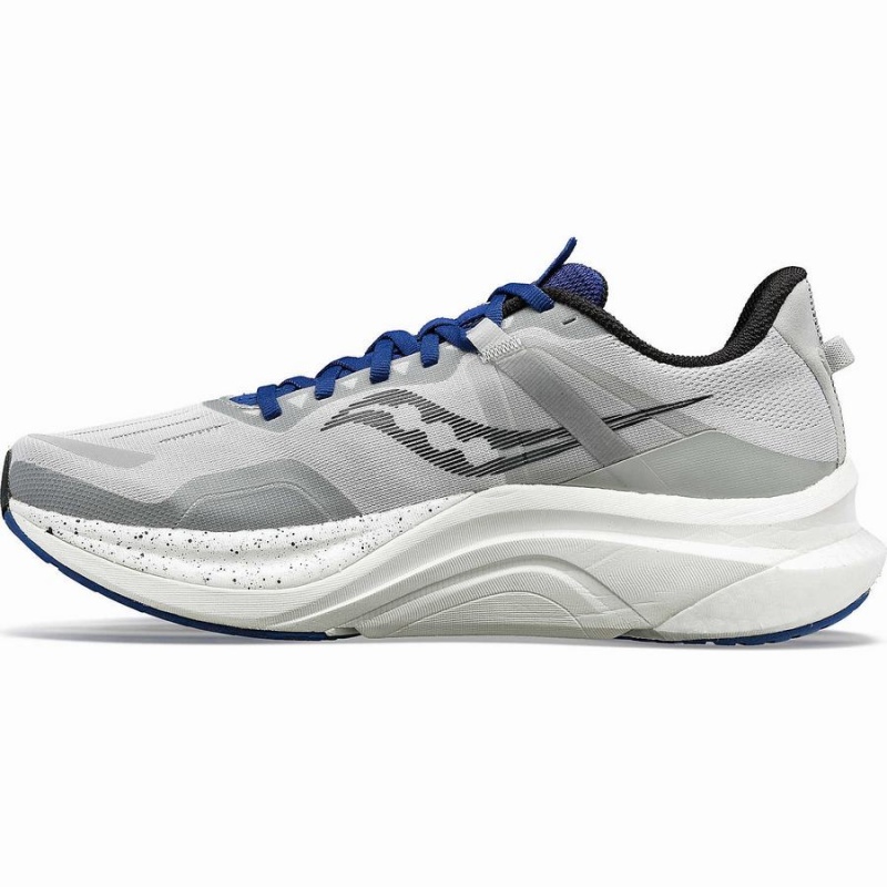 Men's Saucony Tempus Running Shoes Grey / Indigo | UAE S01843-G82