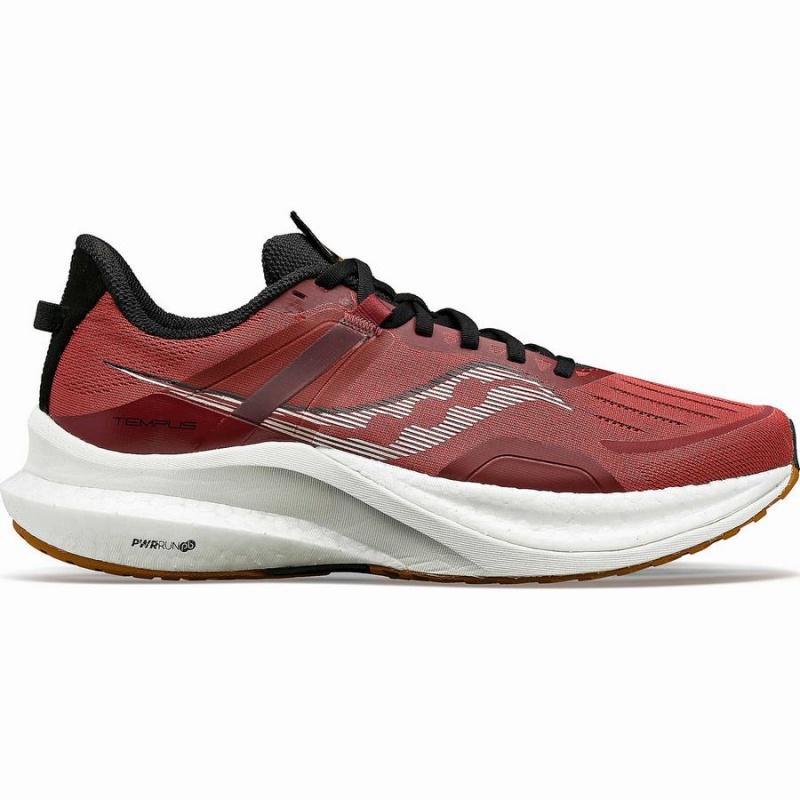 Men\'s Saucony Tempus Running Shoes Red / Black | UAE S37496-X90