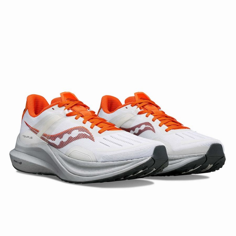 Men's Saucony Tempus Running Shoes White | UAE S05762-Y62