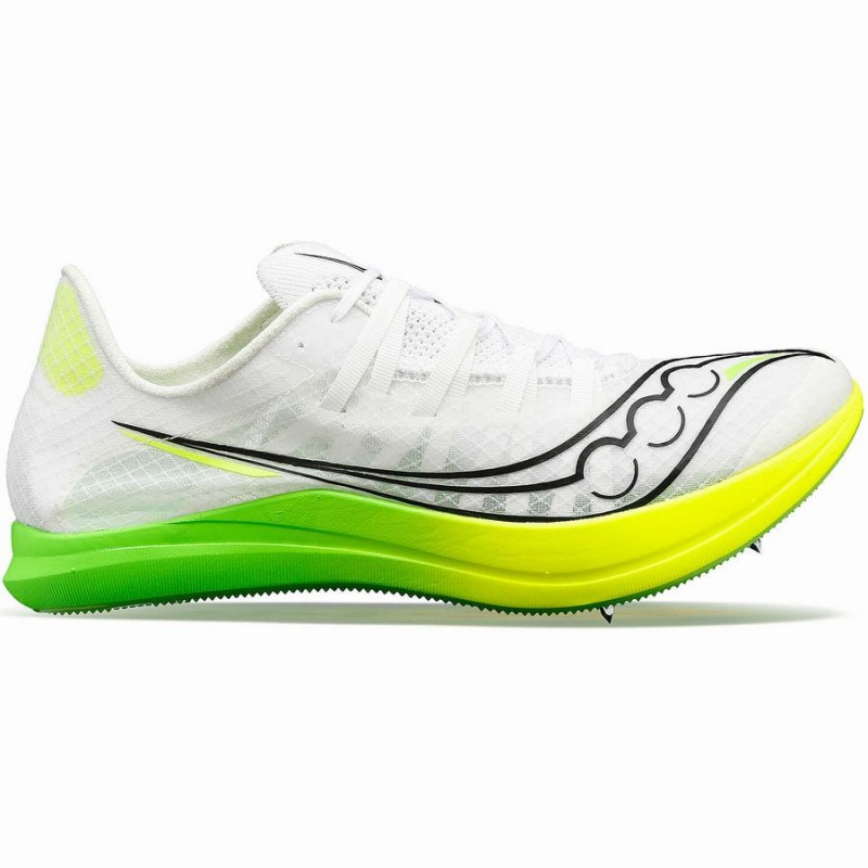 Men\'s Saucony Terminal VT Track Spikes White / Green | UAE S57482-D45