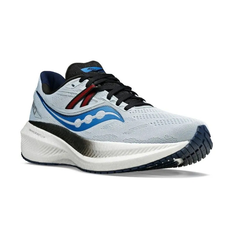 Men's Saucony Triumph 20 Running Shoes Light Blue / Black | UAE S23701-E76