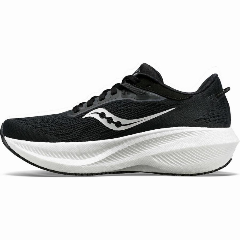 Men's Saucony Triumph 21 Running Shoes Black / White | UAE S92846-F31