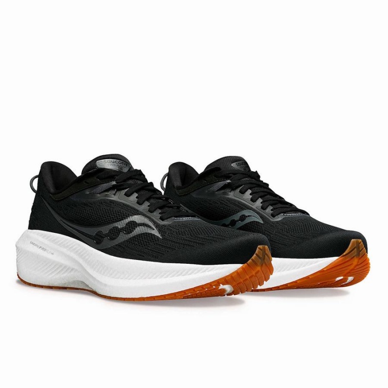 Men's Saucony Triumph 21 Running Shoes Black | UAE S87094-G57