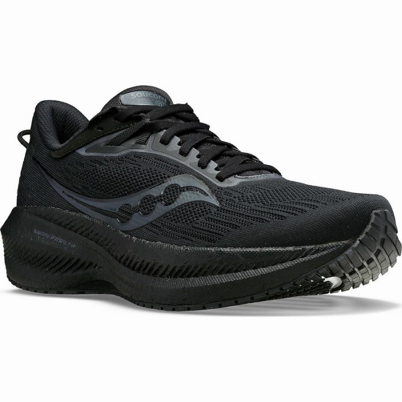 Men's Saucony Triumph 21 Running Shoes Black | UAE S89761-M93