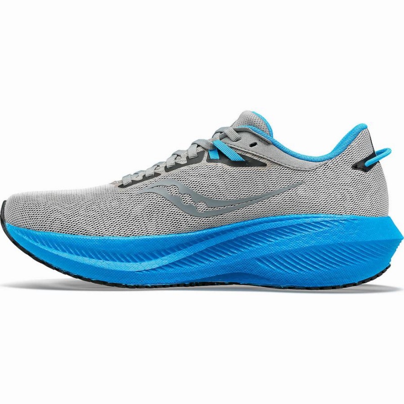 Men's Saucony Triumph 21 Running Shoes Bule Silver | UAE S14590-F24