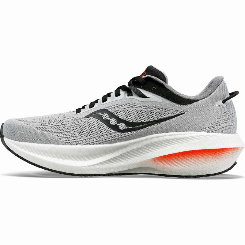 Men's Saucony Triumph 21 Running Shoes Grey / Black | UAE S35791-G87