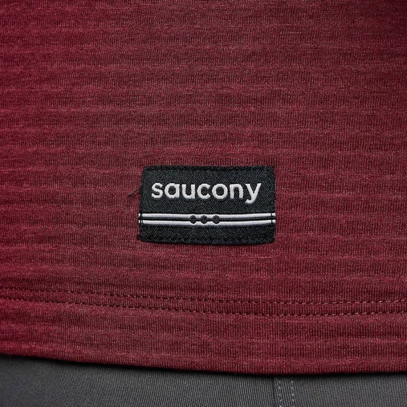 Men's Saucony Triumph 3D Crew T Shirts Red | UAE S01357-H67