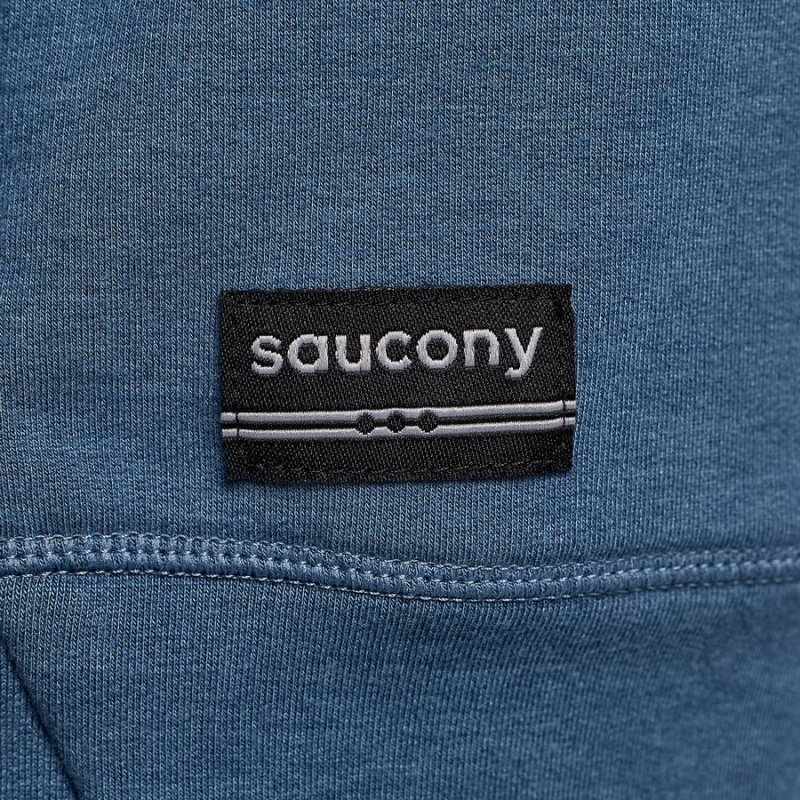 Men's Saucony Triumph Crew T Shirts Blue | UAE S50342-B91