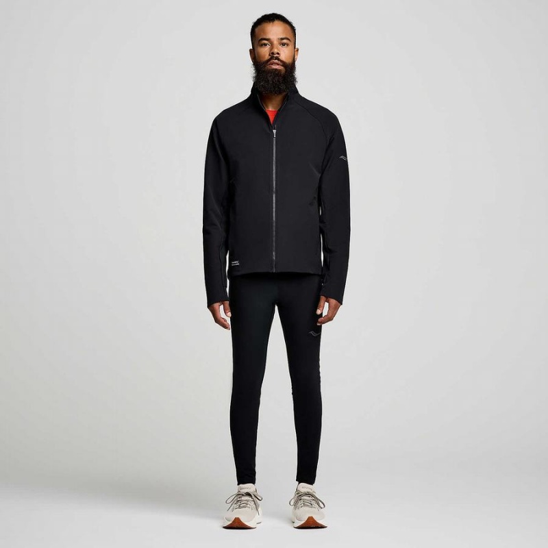 Men's Saucony Triumph Jackets Black | UAE S32605-H31