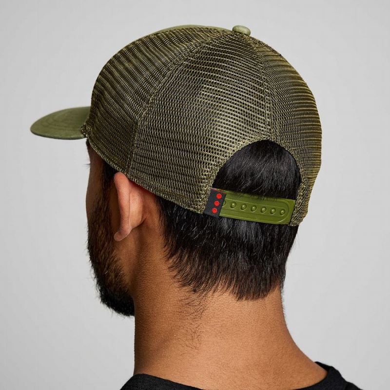 Men's Saucony Trucker Hats Khaki | UAE S52316-F24