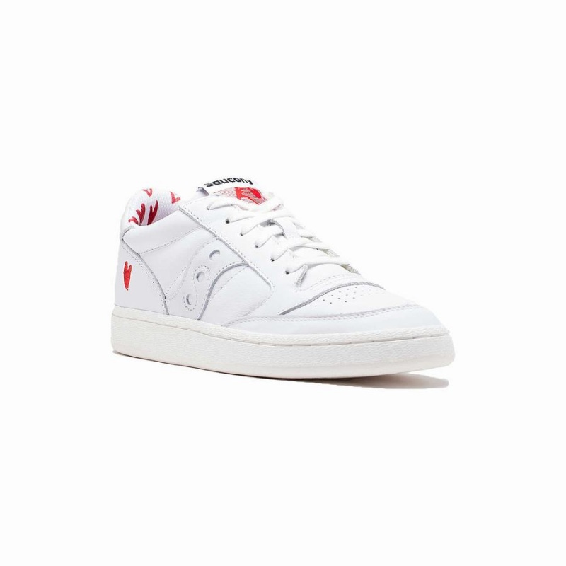 Women's Saucony Amore Jazz Court Sneakers White | UAE S20674-J71