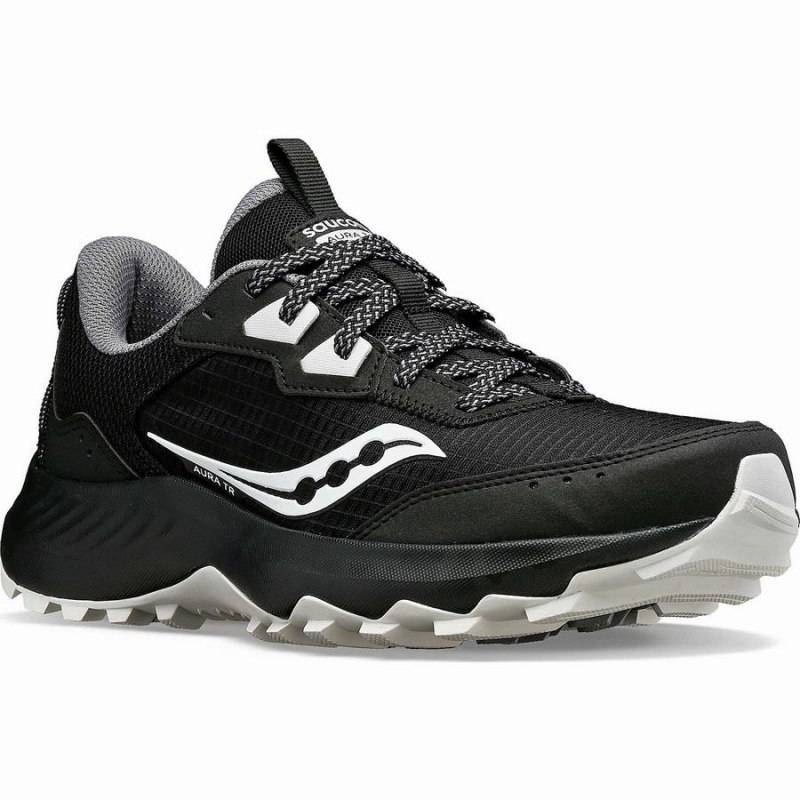 Women's Saucony Aura TR Wide Running Shoes Black | UAE S36501-R93