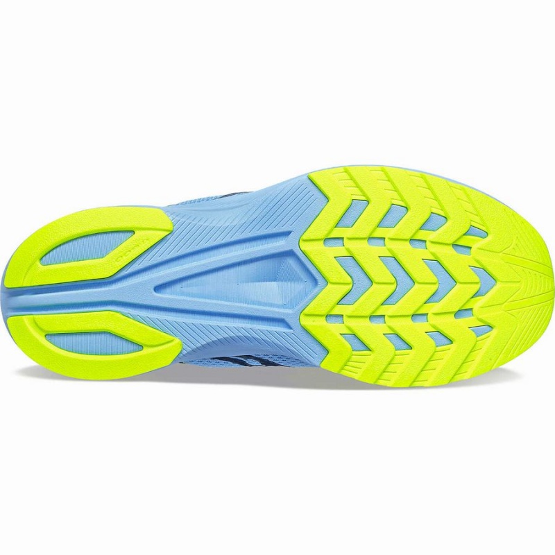 Women's Saucony Axon 3 Running Shoes Blue / Yellow | UAE S81729-X25