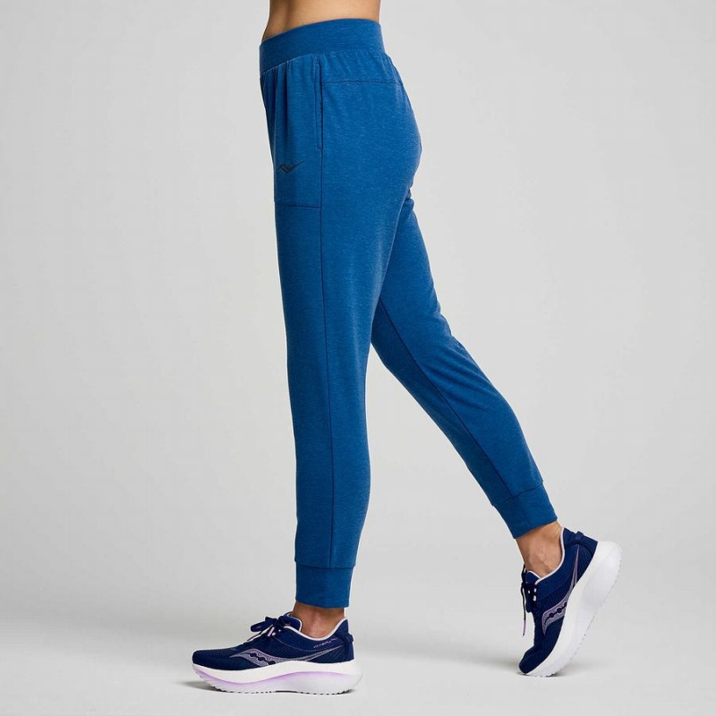 Women's Saucony Boston Pants Indigo | UAE S84935-B61