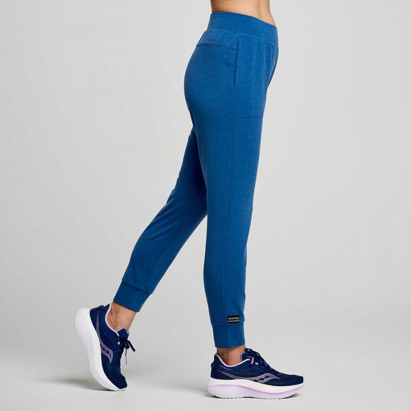 Women's Saucony Boston Pants Indigo | UAE S84935-B61