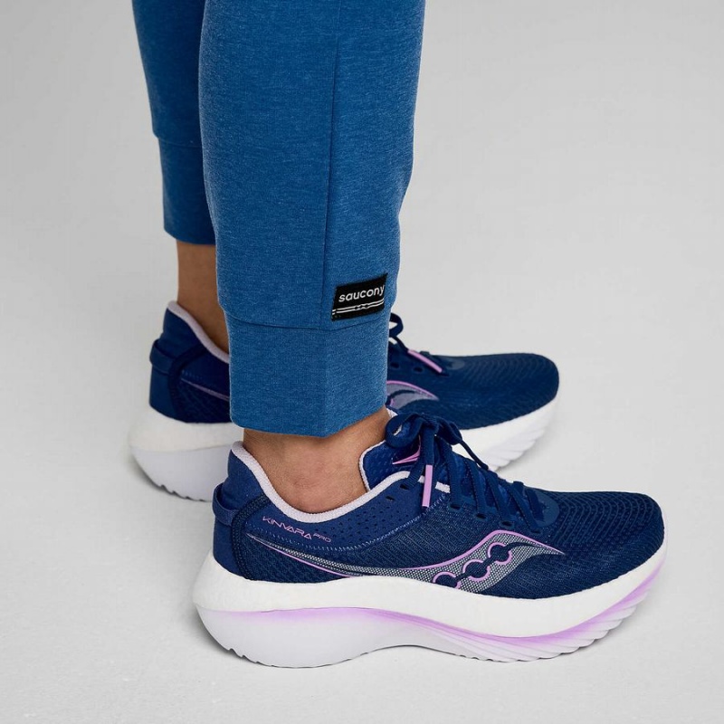 Women's Saucony Boston Pants Indigo | UAE S84935-B61