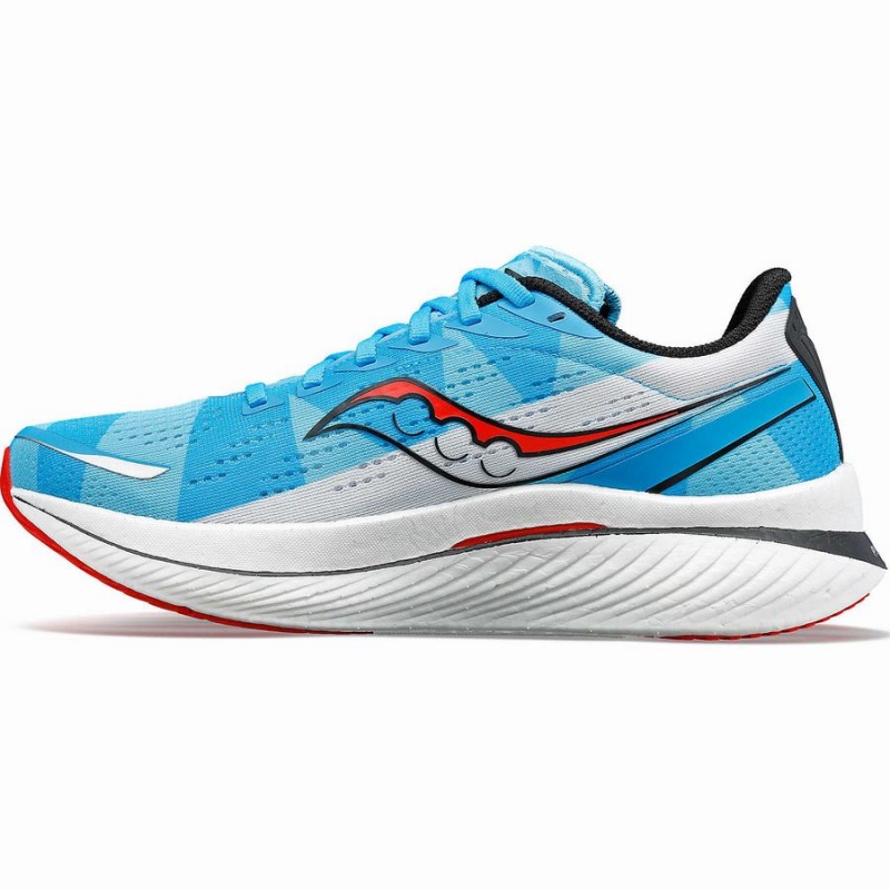 Women's Saucony Chicago Endorphin Speed 3 Running Shoes Blue / White / Red | UAE S98145-Z06