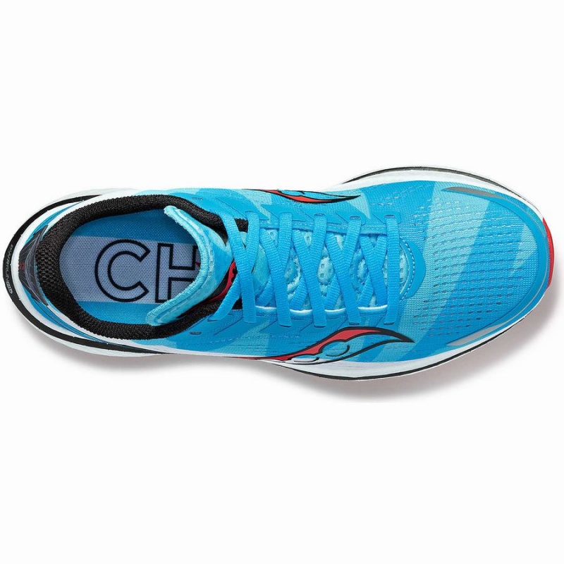 Women's Saucony Chicago Endorphin Speed 3 Running Shoes Blue / White / Red | UAE S98145-Z06