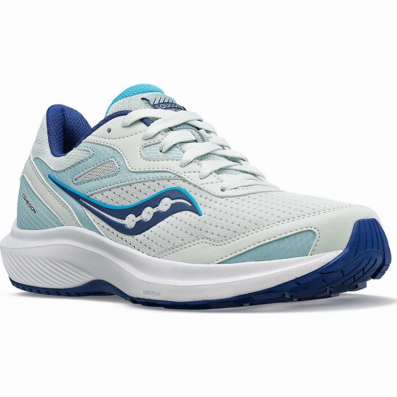 Women's Saucony Cohesion 16 Walking Shoes White / Indigo | UAE S30518-F45