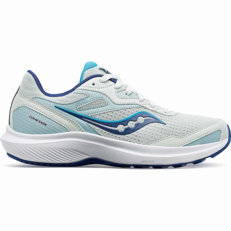 Women\'s Saucony Cohesion 16 Walking Shoes White / Indigo | UAE S30518-F45