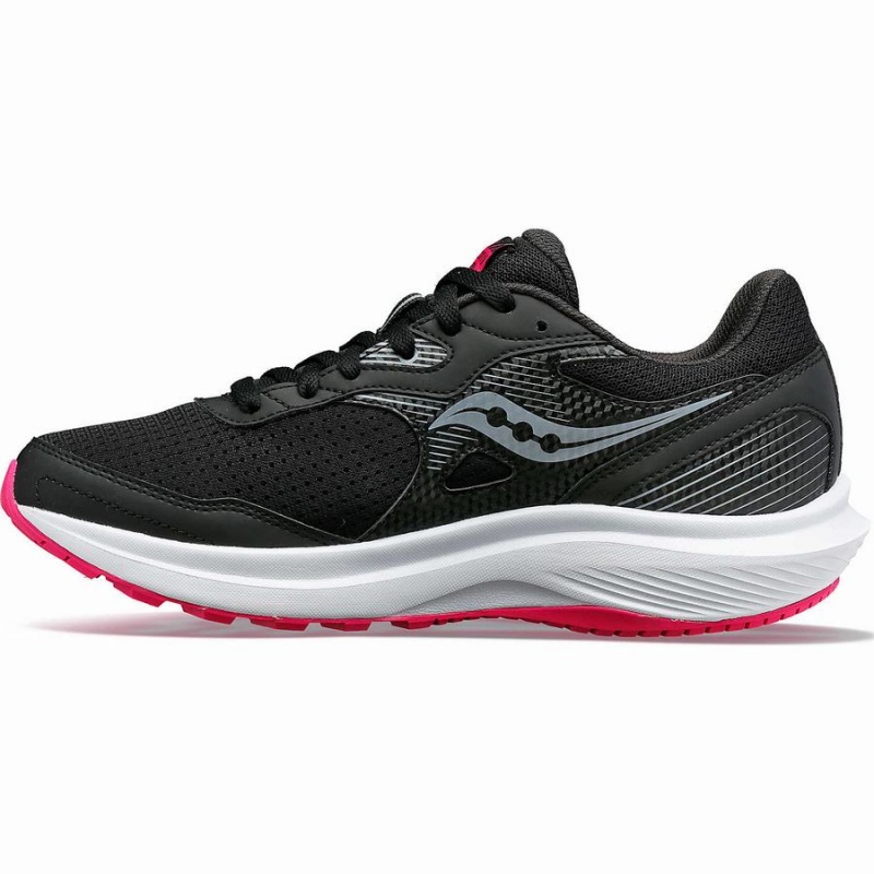 Women's Saucony Cohesion 16 Walking Shoes Black / Fuchsia | UAE S79320-K56